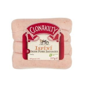 Clonakilty Ispini irish pork sausages 8 pack