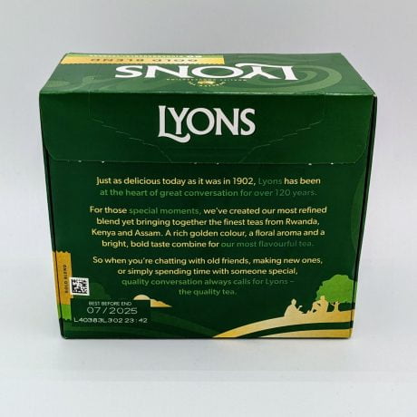 Lyons Gold Blend Tea rear