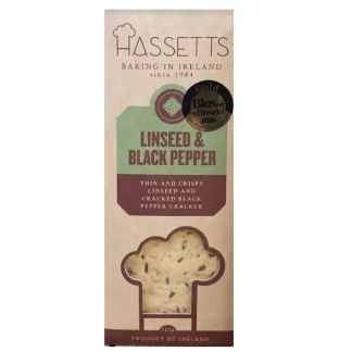 Hassetts Linseed and Black Pepper Crackers
