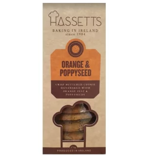 Hassetts Orange and poppyseed Crisp Buttered Cookie