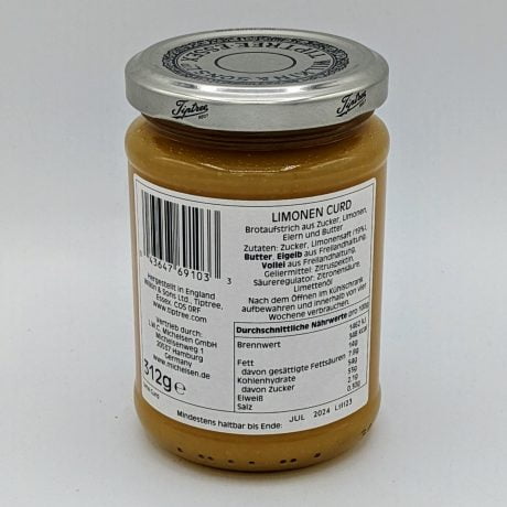 Wilkin and sons Tiptree Lime Curd rear