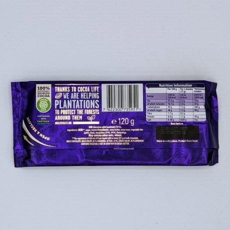 Cadbury Dairy Milk Whole Nut rear